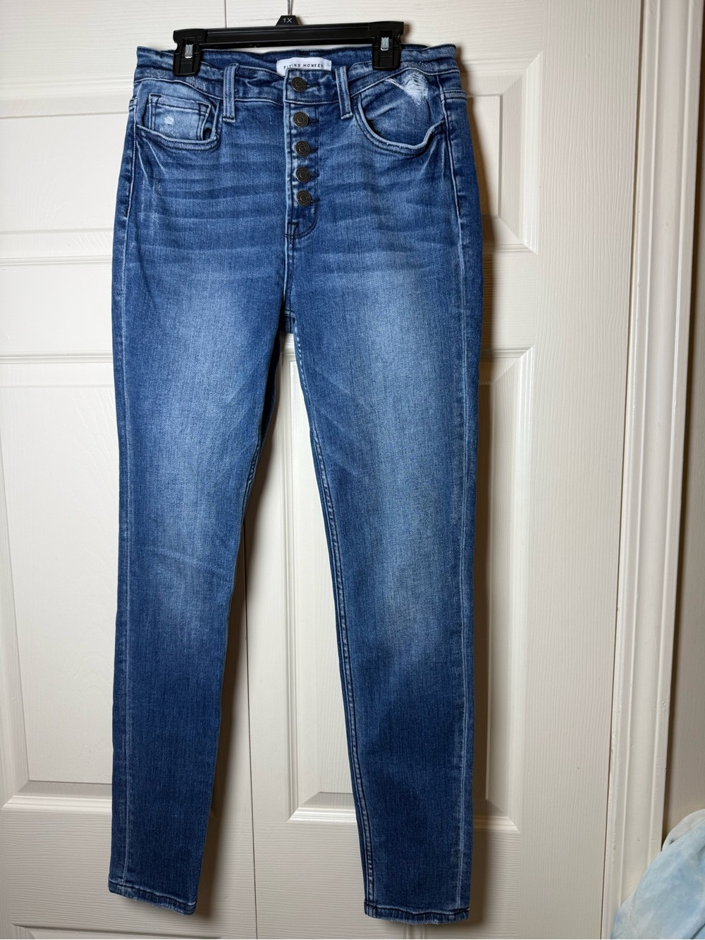 Flying‎ Monkey High Rise Button Fly Skinny Ankle Jeans